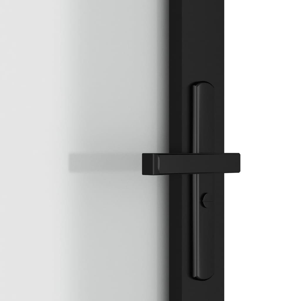 vidaXL Interior Door 40.4"x79.3" Black Matt Glass and Aluminum-3